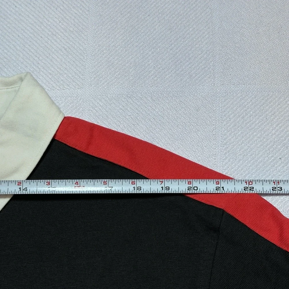 NEW Banana Republic Rugby Polo Mens Large Flame Logo‎ Long Sleeve Colorblock NWT